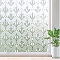 rabbitgoo Vinilo para Ventanas Decorativo Privacidad Vidrio Película Anti-UV Extraíble Estático Adhesivo Ventana…